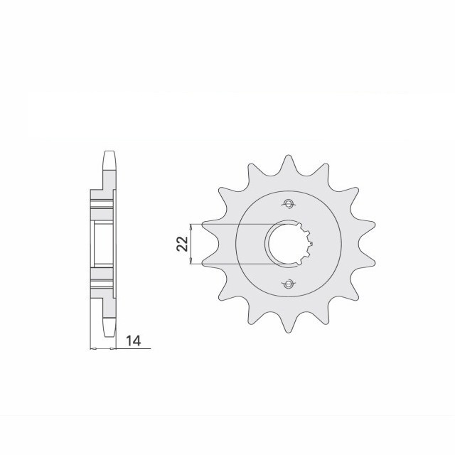 Piñón, 15 dientes, paso 530