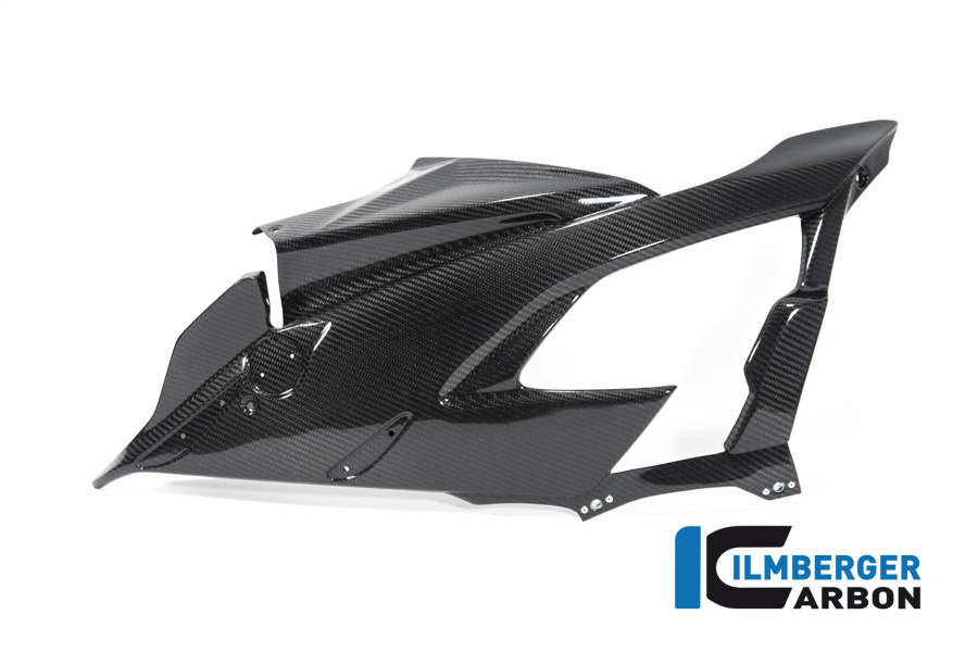 Panel lateral de carenado de carbono Ilmberger lado izquierdo Racing, brillante, BMW M1000RR 2021-