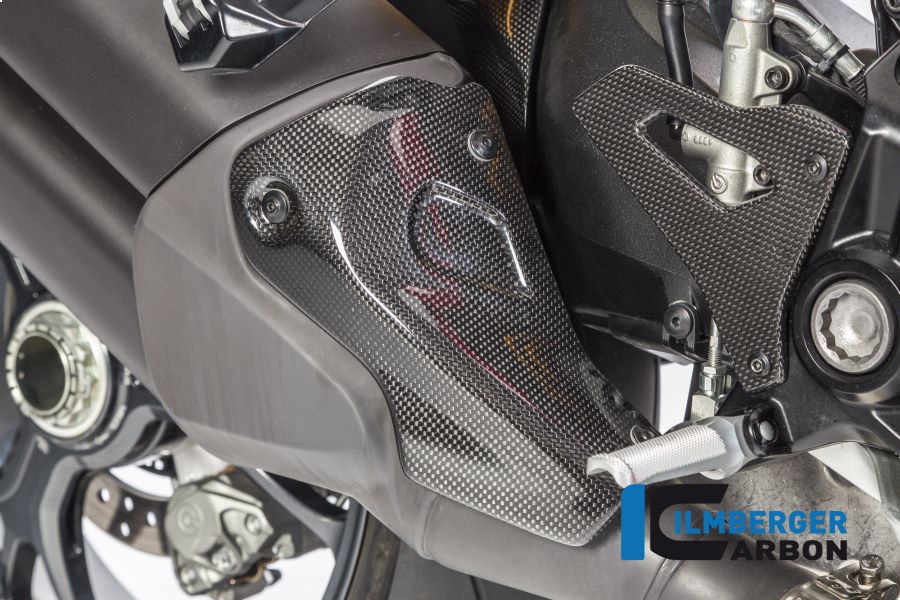 Ilmberger Carbono Protector térmico de escape brillante