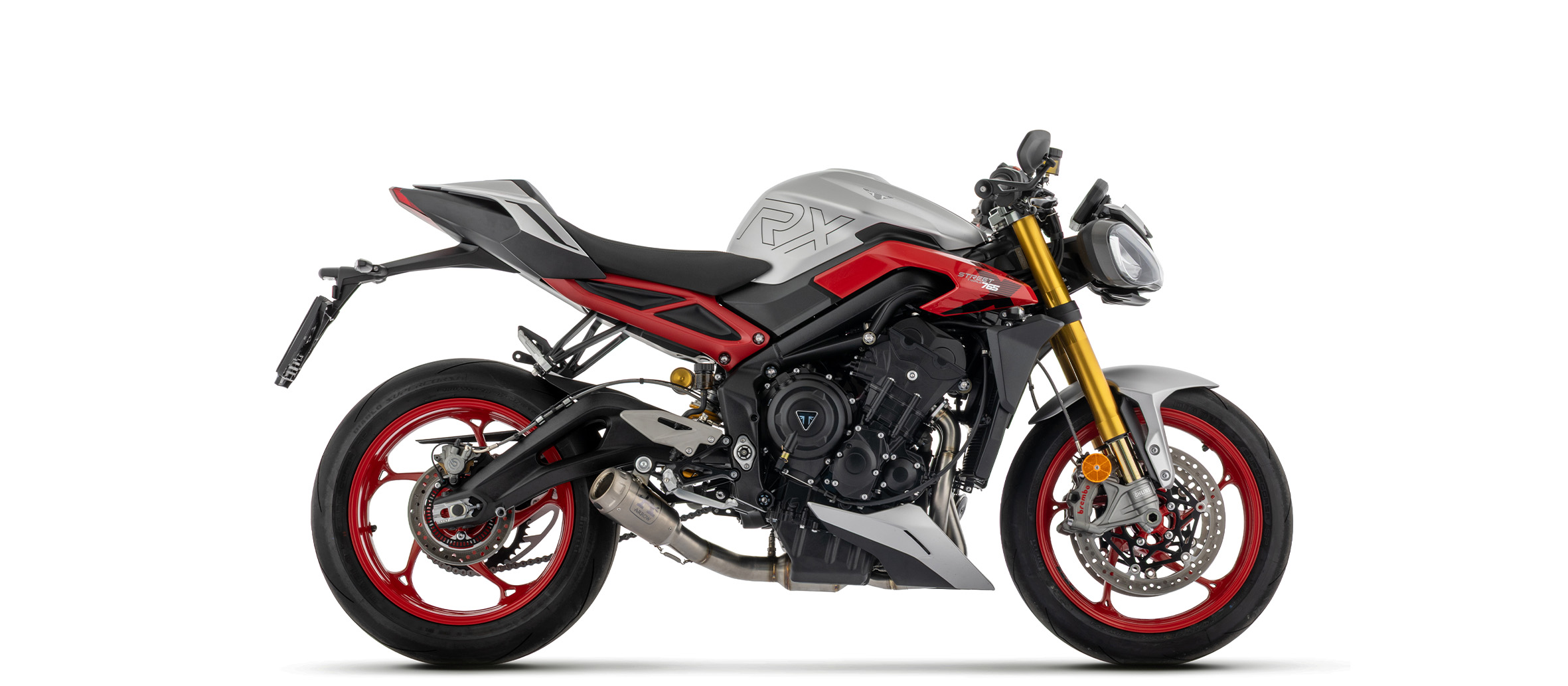 ARROW Auspuff PRO-RACE Titan für Triumph Street Triple 765 RX, 2026-