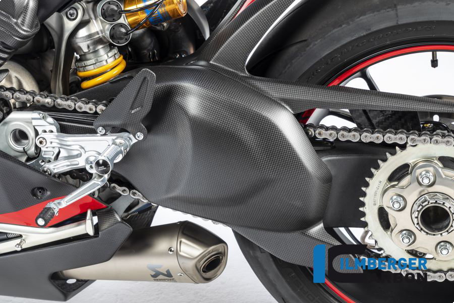 Cubiertas de basculante Ilmberger de carbono mate para Ducati Panigale V4 / V4S a partir de 2018