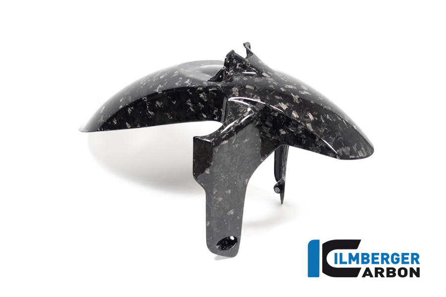 Guardabarros de carbono Ilmberger anterior, delanteroe, Black Diamond Carbon, brillante, BMW R1300GS 2023-