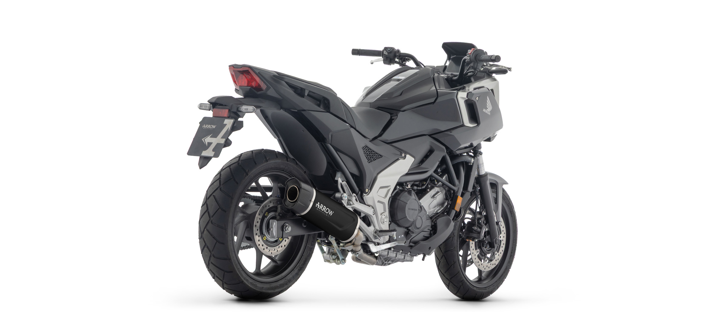 ARROW Silenciador INDY RACE EVO Aluminio negro para Honda NC750X RH23 2025-