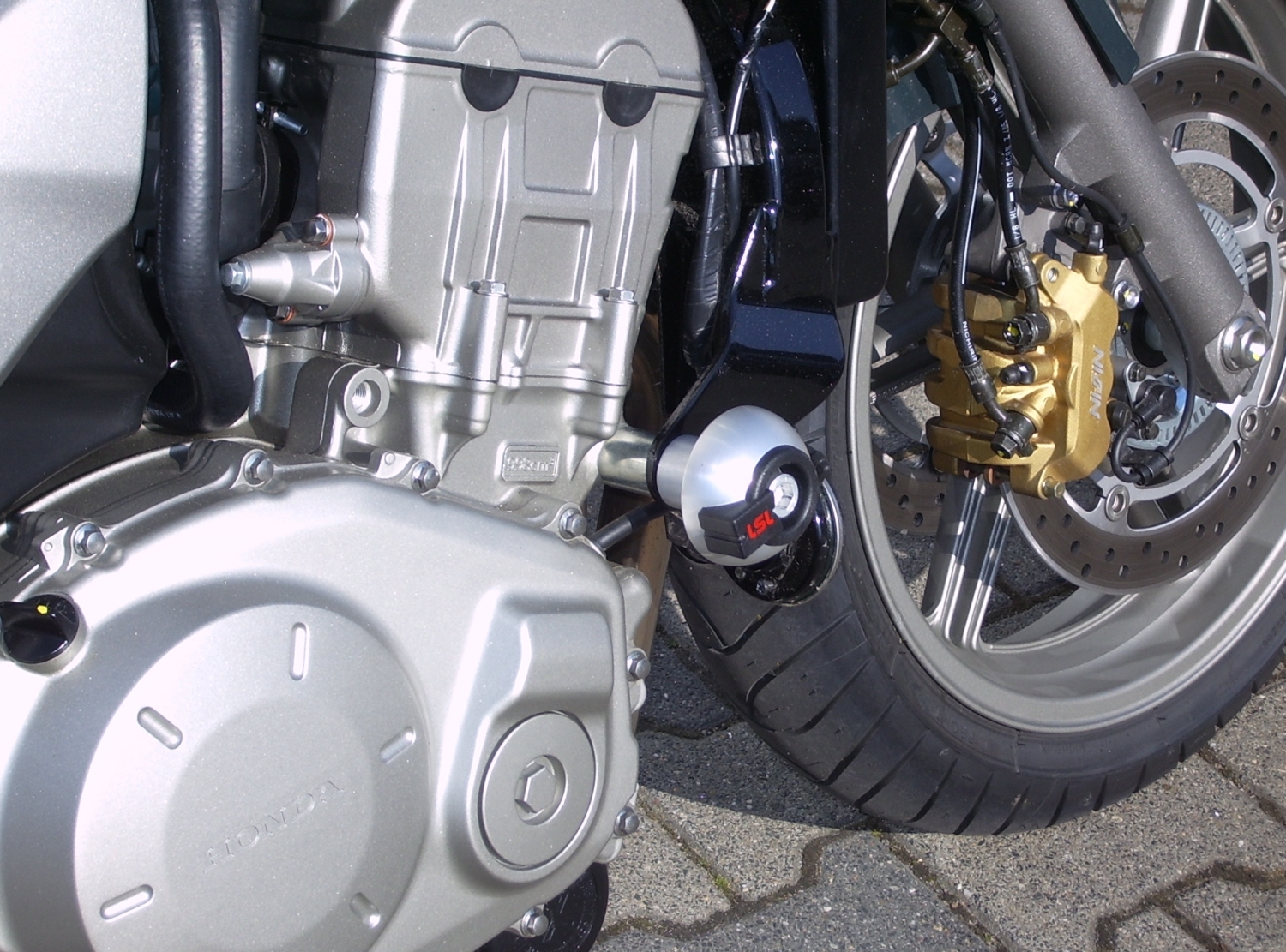 Kit de montaje de Crash Pads LSL para Honda CBF1000, 2006-2009, DS, negro