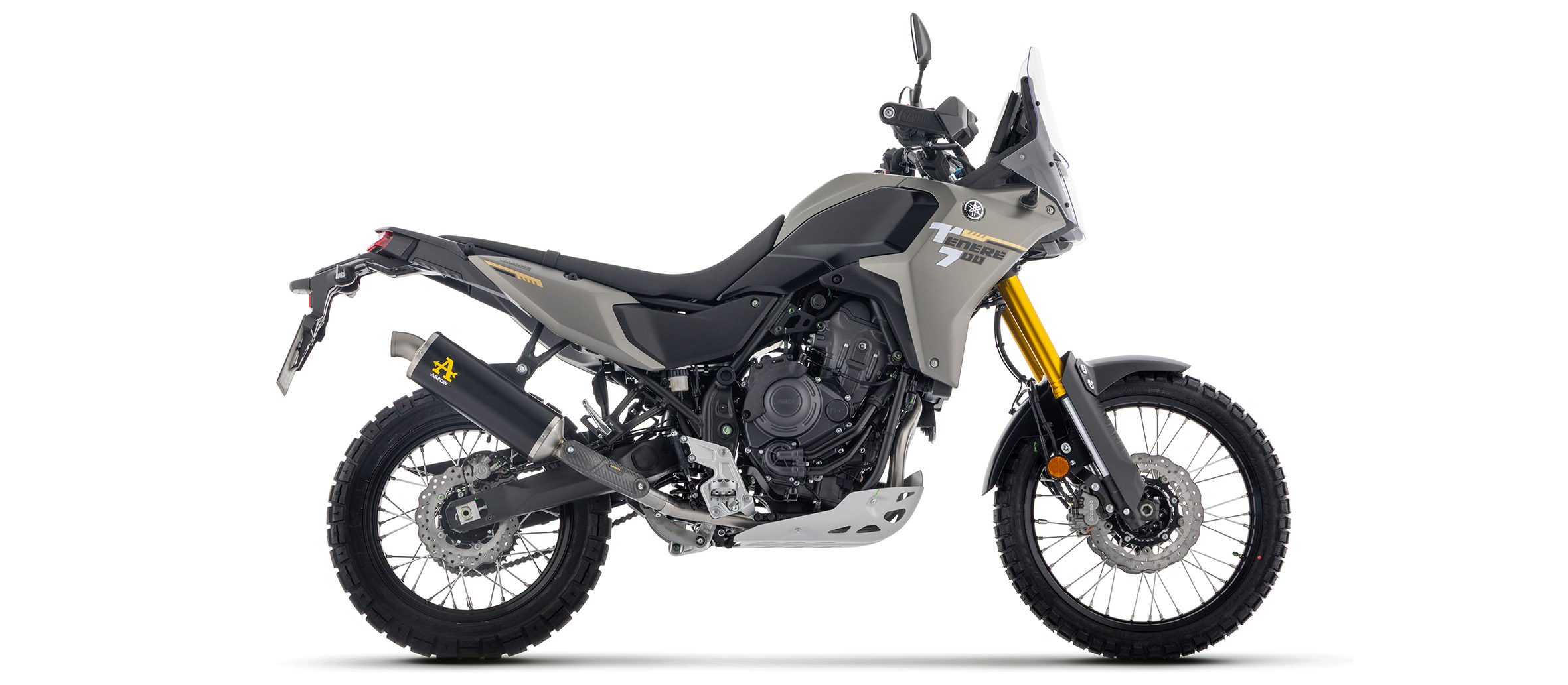 ARROW Escape INDY RACE DARK para Yamaha Tenere 700 DM20 2025-