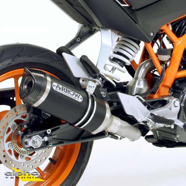 Escape ARROW Aluminio DARK THUNDER para KTM 125RC / 390RC / 390 Duke 2013-2016