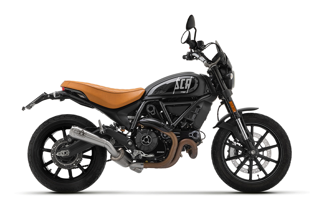 ARROW sistema de escape PRO RACE Acero inoxidable para Ducati Scrambler 800 año de modelo 2021-
