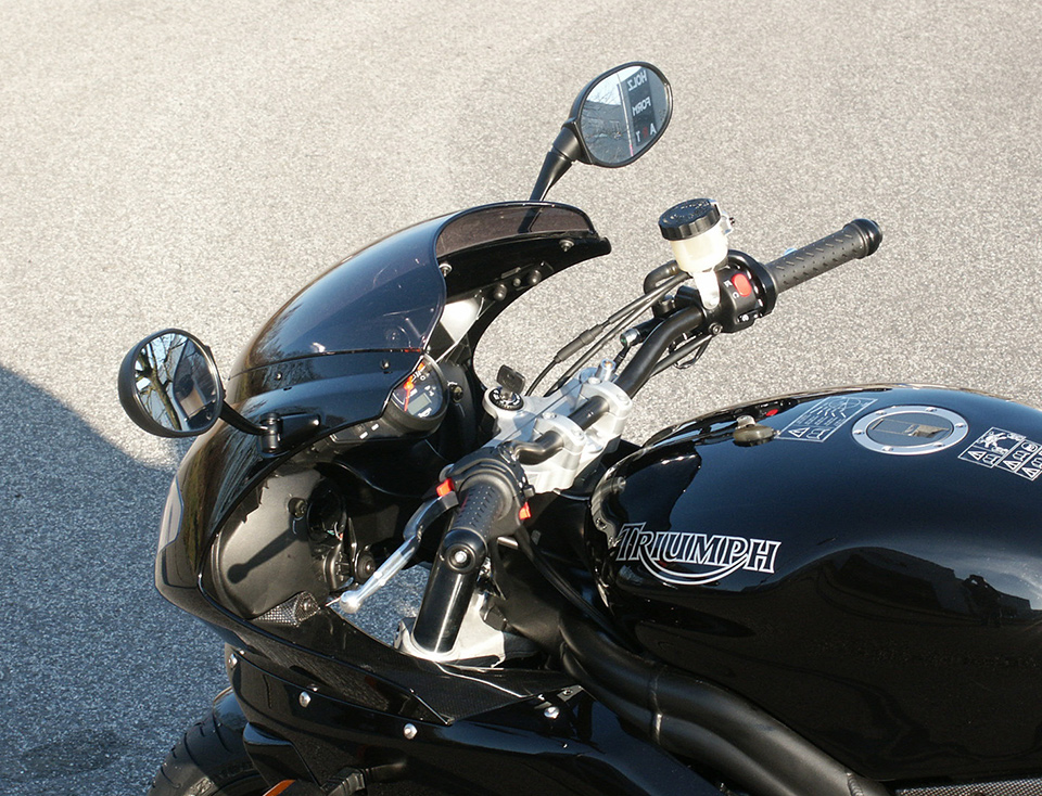 Kit Superbike LSL con certificado de piezas para Triumph Daytona 955i, Tipo 595N, 2004-2005, plata, (Tipo G)