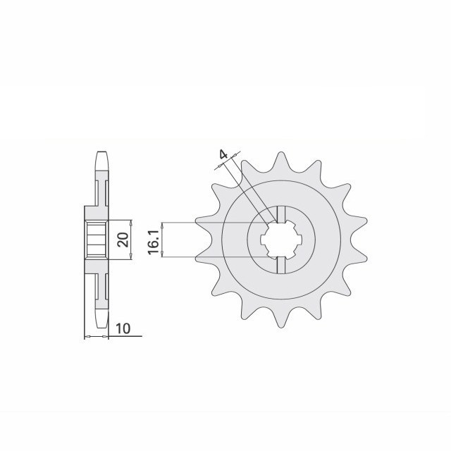 Piñón, 13 Dientes, Paso 520