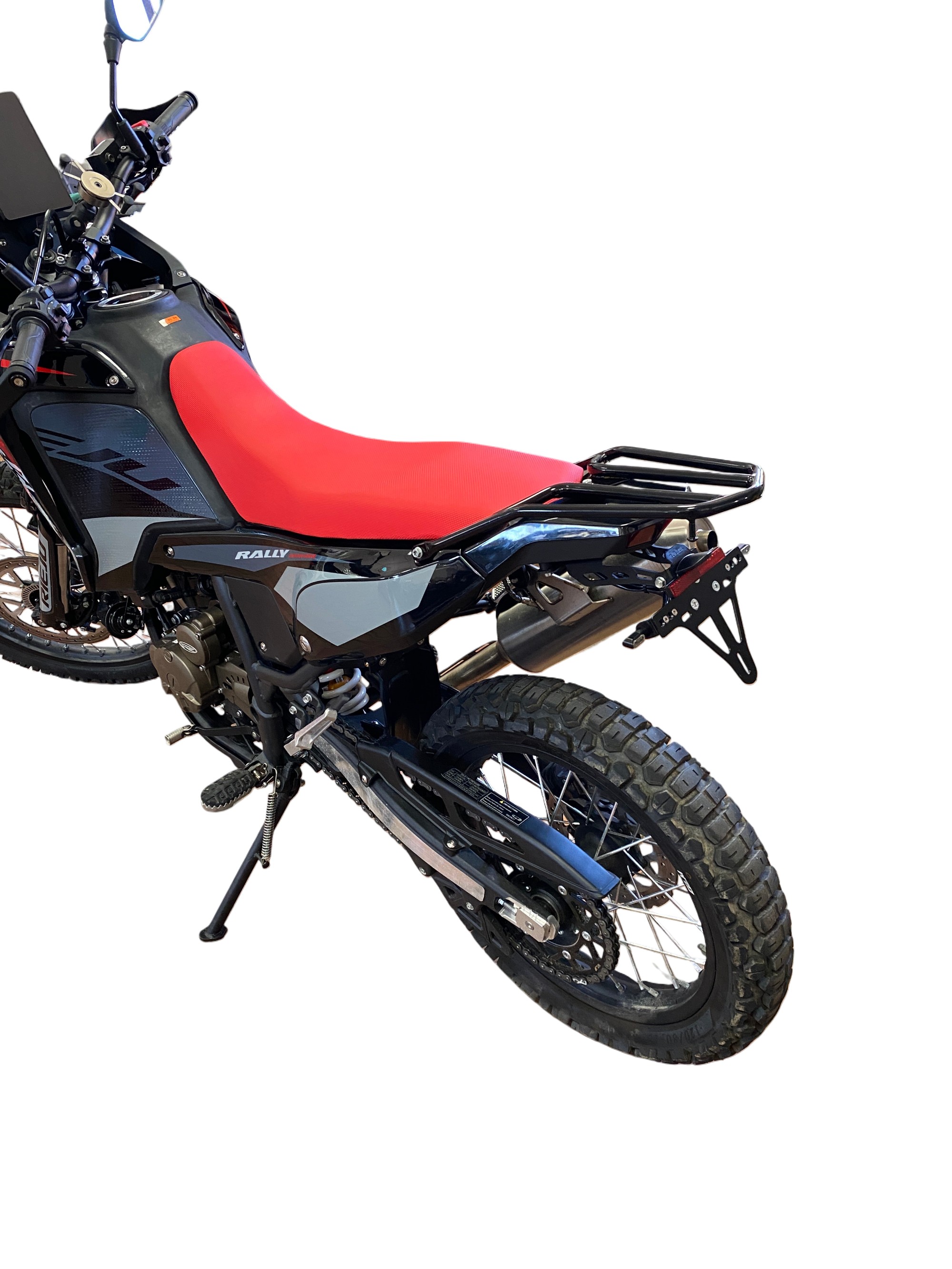 alpha Technik Kennzeichenhalter für Rieju Aventura Rally 307, ab Modelljahr 2026-