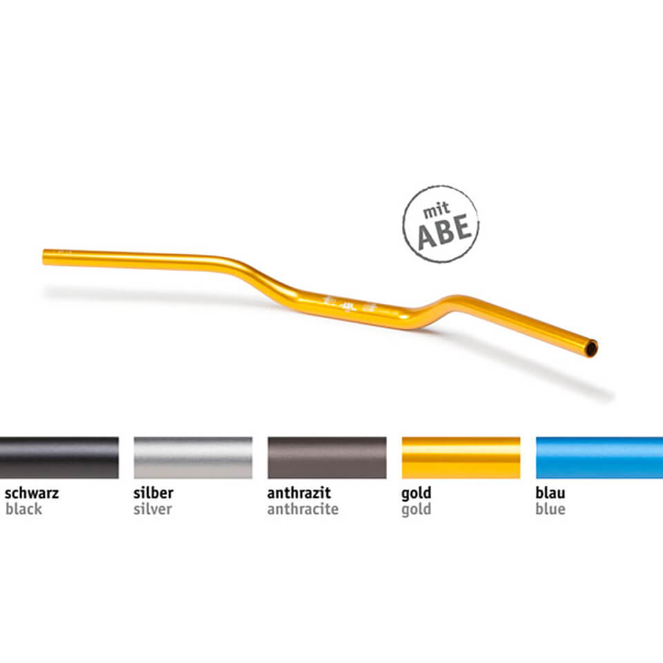 LSL X-Bar Alu-manillar Superbike X01, 1 1/8 pulgadas, antracita