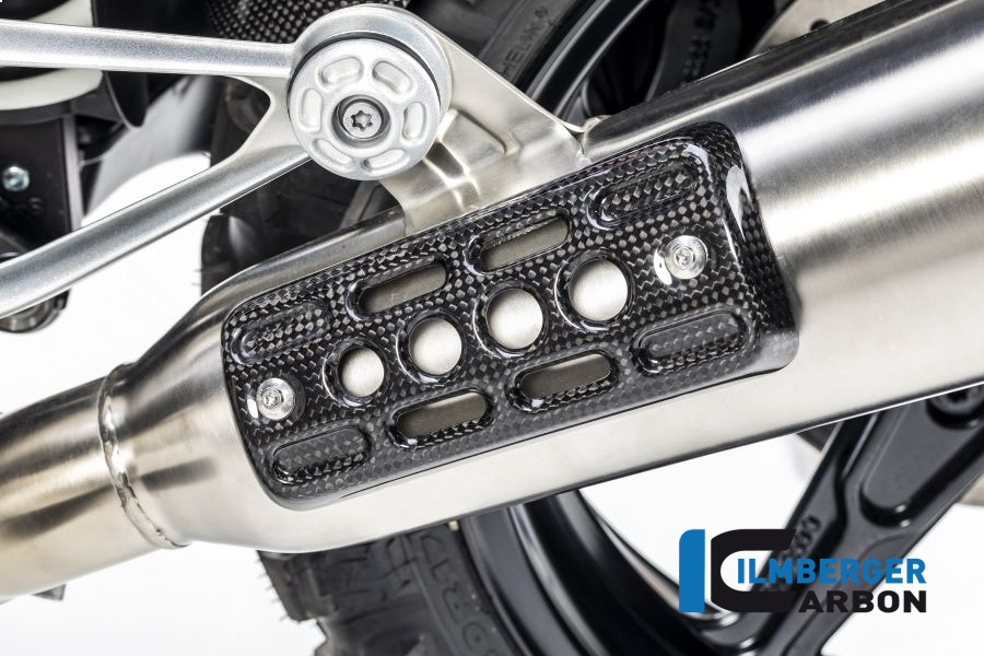 Protector térmico de escape de carbono Ilmberger, brillante, BMW R nineT Urban GS 2016-