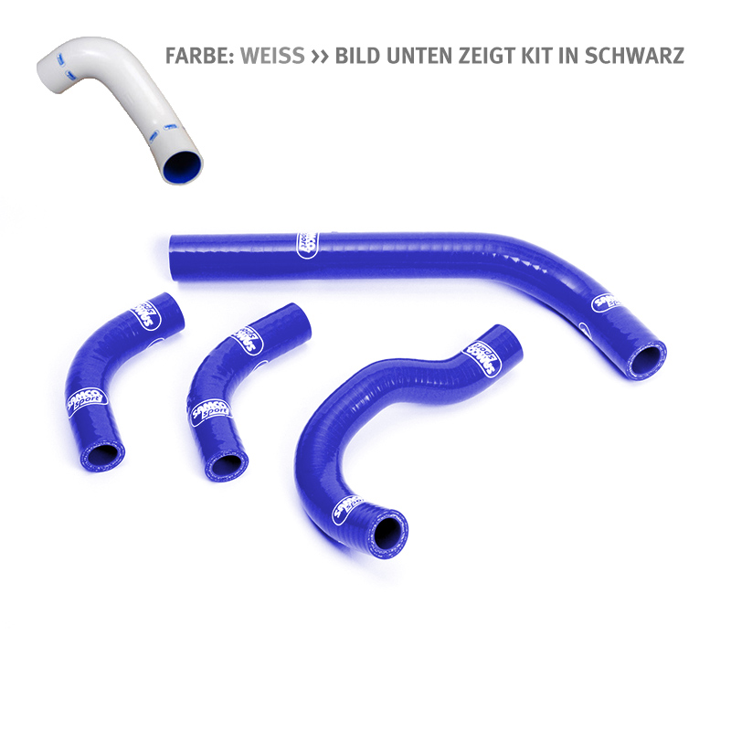 Kit de mangueras de silicona SAMCO SPORT blanco para Honda CRF250R CRF250X Año del modelo 2003-2019
