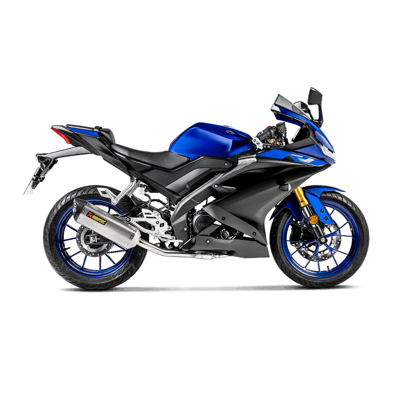 Línea Racing Akrapovic (Titanio) para Yamaha YZF-R125 2019-2020, MT-125 2020, YZF-R15 2019-2020