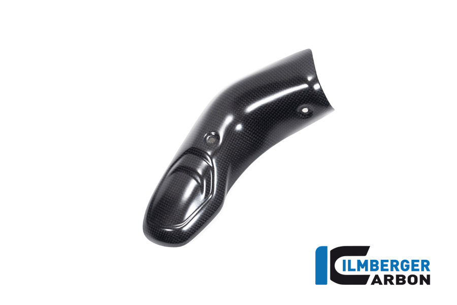 Protector térmico de escape inferior Ilmberger Carbon delante del silenciador, mate, Ducati Multistrada V4 2020-