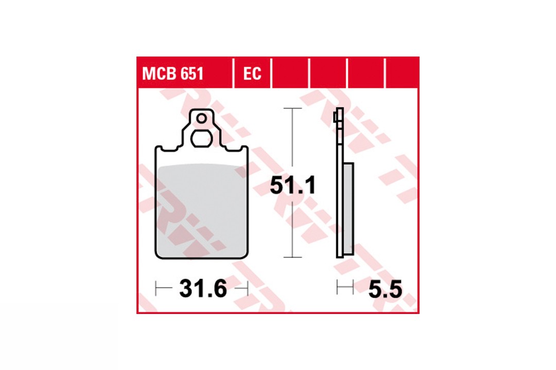 TRW pastillas del frenosatz MCB651EC
