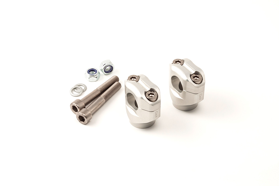 Kit de abrazaderas de manillar LSL de 28,6 mm, para Yamaha XSR700, 2016- , plata