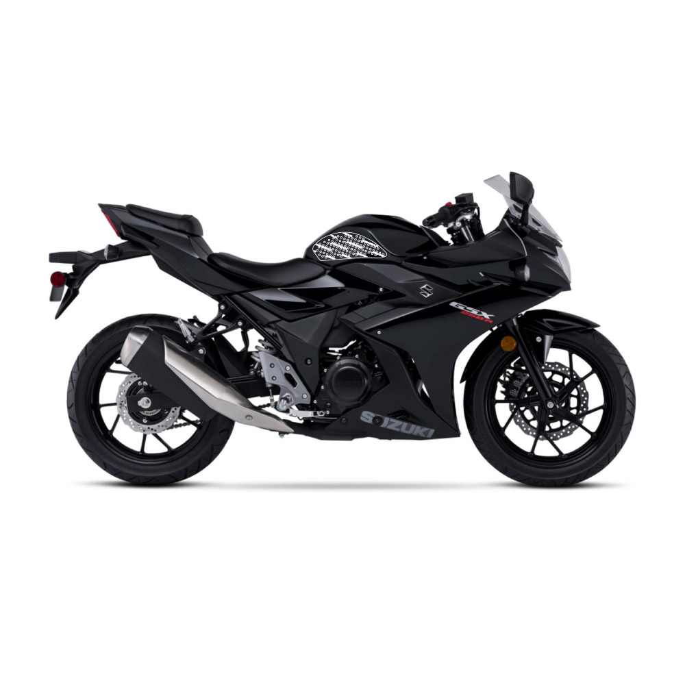 Stompgrip Traction Pads negros, para Suzuki GSX250R, 2018-2025