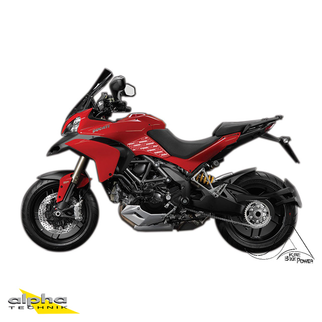 Stompgrip negro, Volcano, para Ducati Multistrada 1200 (2), 2010-2014