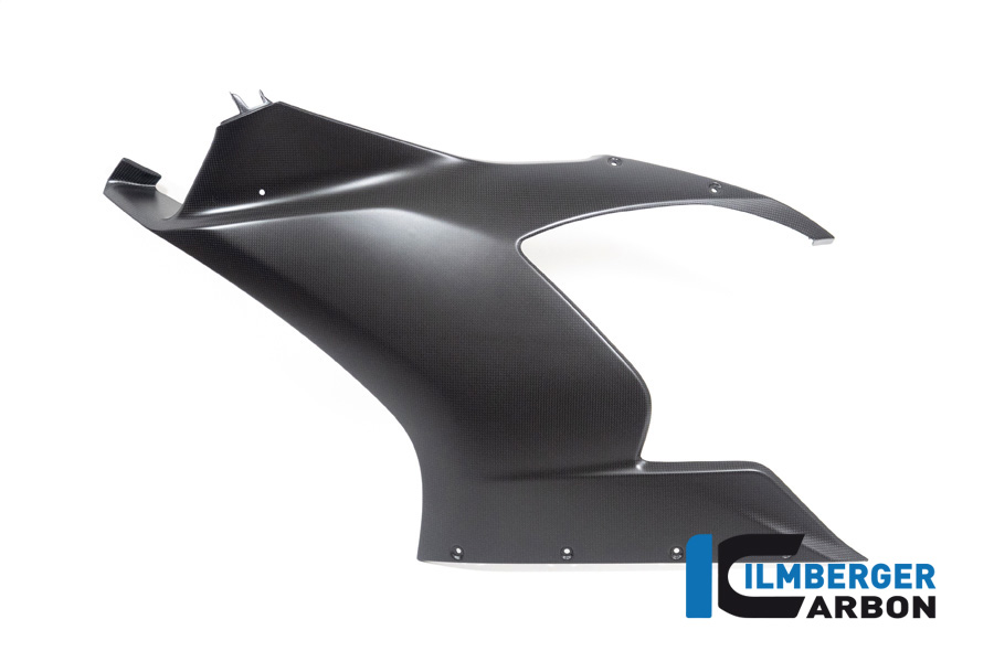 Panel lateral de carenado de carbono Ilmberger preparado para winglet lado izquierdo, mate, Ducati Panigale V2 2020-