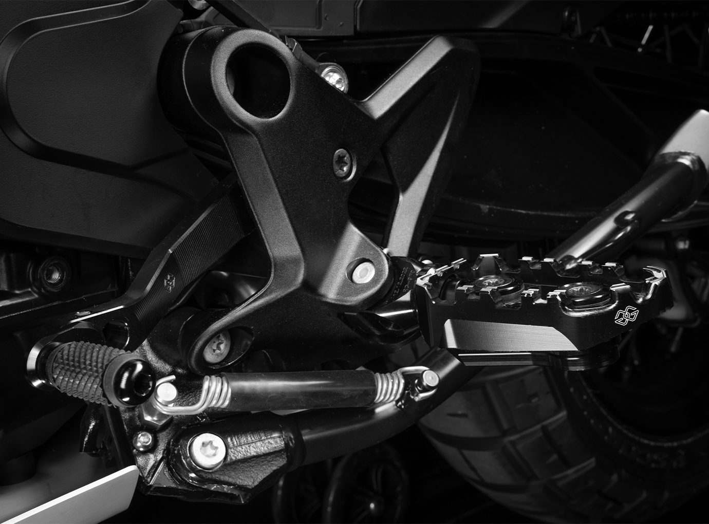 Gilles Pro-X Enduro reposapiésen negro para Ducati Multistrada 1200(S) / 1260(S) 2009-2021