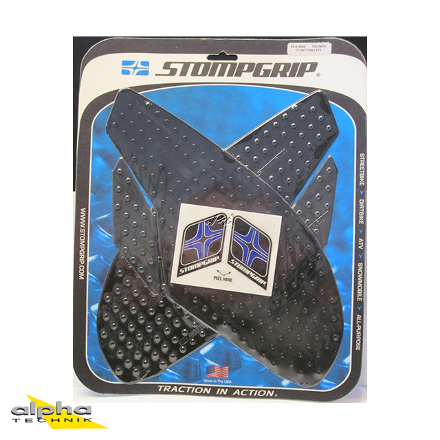 Stompgrip negro, Volcano, para Triumph Daytona 675 (R), Street Triple (R, RX)