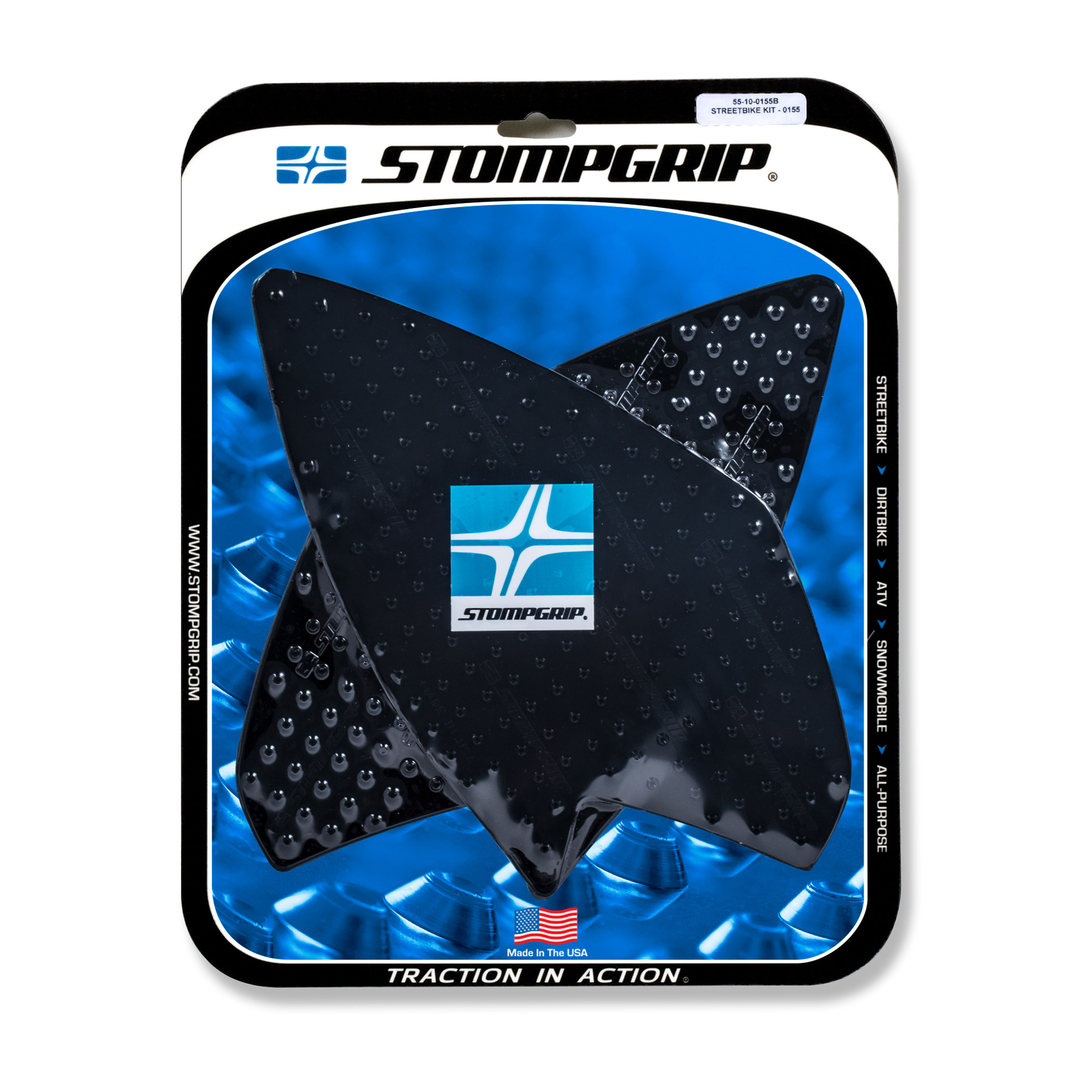 Stompgrip negro, Volcano, para BMW G310GS, 2018-2025