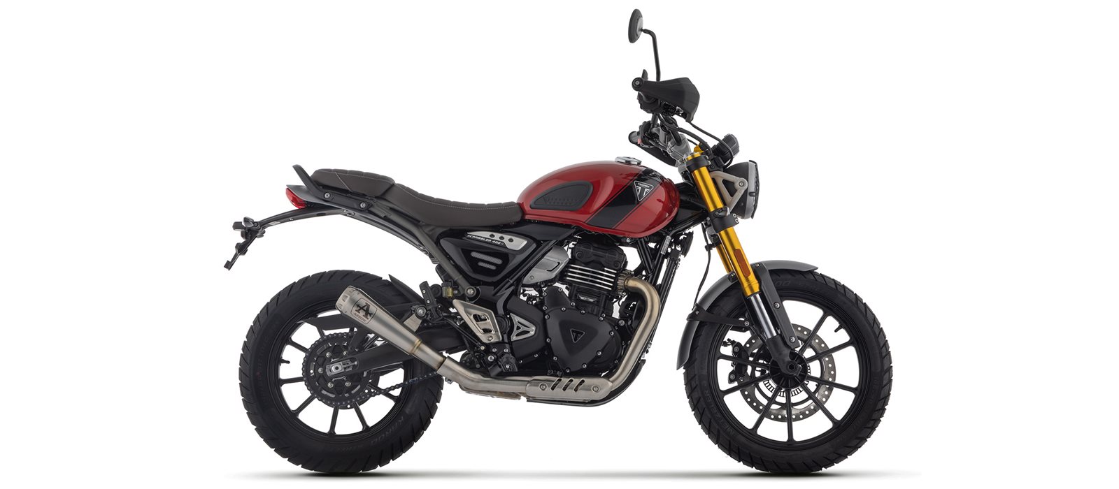 ARROW Escape PRO-RACE de acero inoxidable para Triumph Scrambler 400X, Speed 400, a partir del año de modelo 2024-