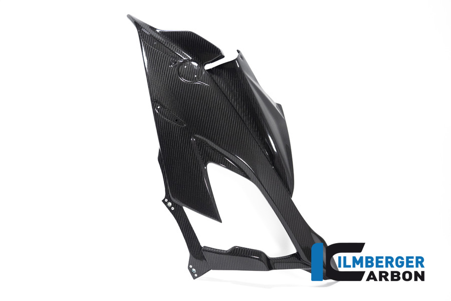 Panel lateral de carenado de carbono Ilmberger lado izquierdo Racing, brillante, BMW M1000RR 2021-