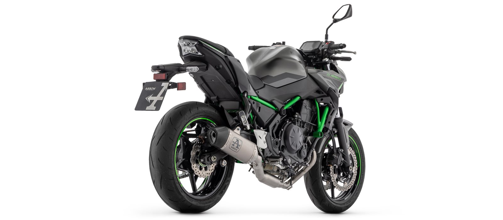 Sistema completo ARROW con silenciador VELOCE de titanio con tapa de carbono para Kawasaki Ninja 650, Z650 año del modelo 2024-