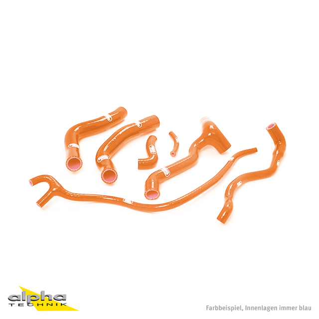 Kit de mangueras de silicona SAMCO SPORT naranja para Aprilia SMV750 Dorsoduro año de modelo 2007-2017