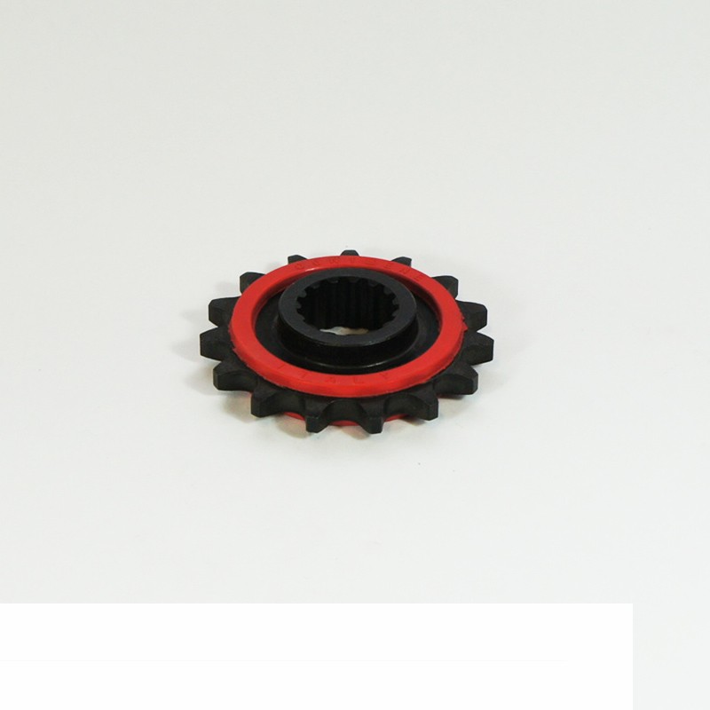 Piñón de ataque engomado, 15 dientes, paso 525