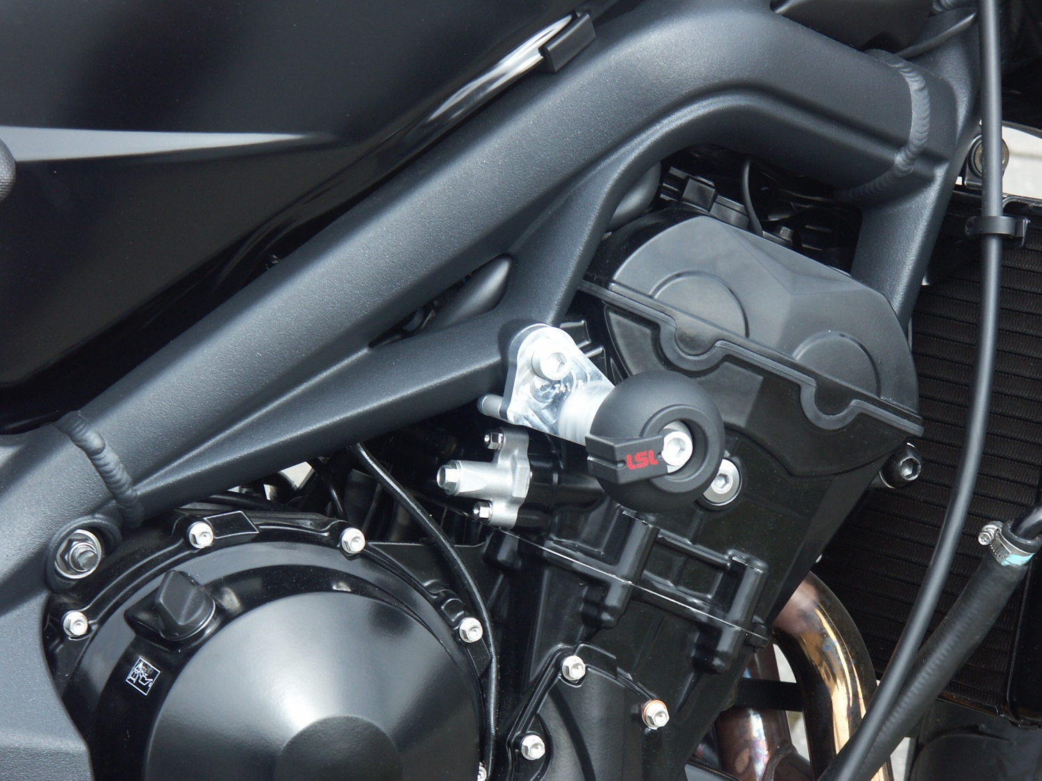 Kit de montaje de protectores anticaída LSL para Triumph Street Triple 675, -2012