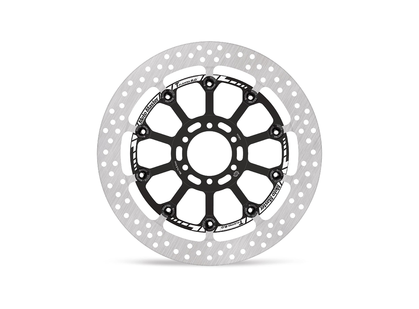 MOTO MASTER disco de freno anterior, delanteroe simétrico rotacionalmente, T-Floater para Aprilia / Benelli / Bimota / Ducati / KTM / Moto Guzzi / Voxan y Yamaha según el ámbito de uso
