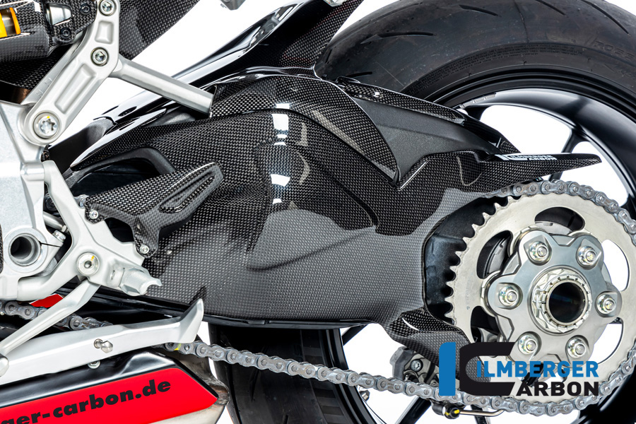Cubierta de basculante de carbono Ilmberger, brillante, Ducati Streetfighter V2, 2022-