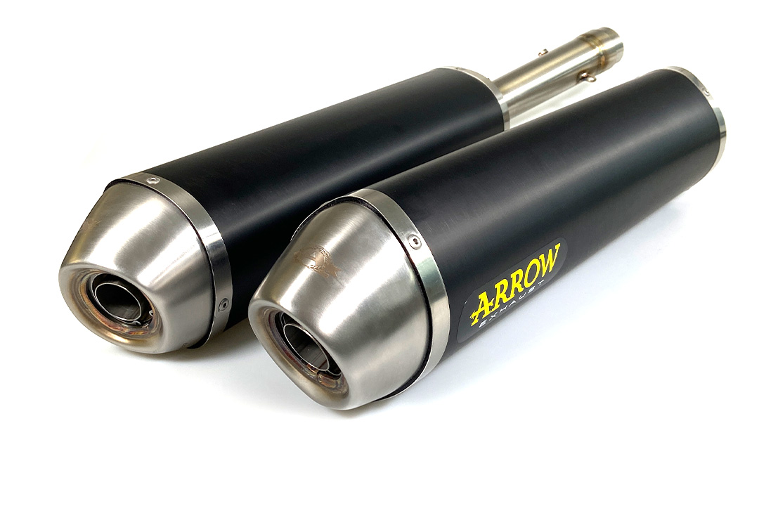 Escape ARROW RACE TECH para Aprilia RSV1000R / Tuono 1000R 2004-10 de aluminio, negro