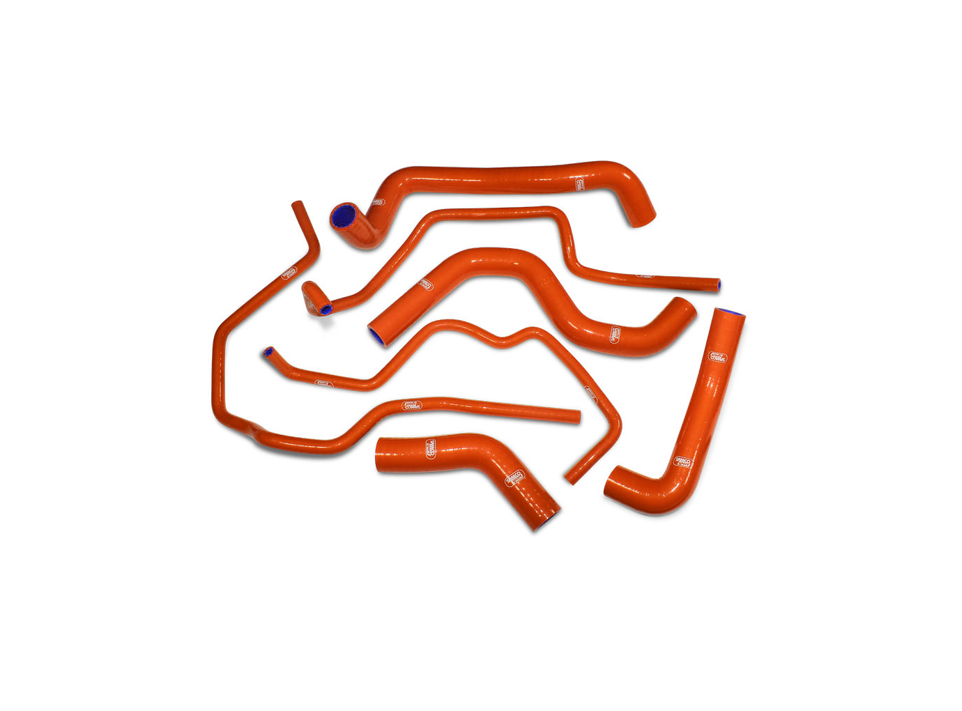 Kit de mangueras de silicona SAMCO SPORT naranja para Triumph Street Triple 660 S, 2017-2022 y Street Triple 765 R/S/RS, 2017-2025