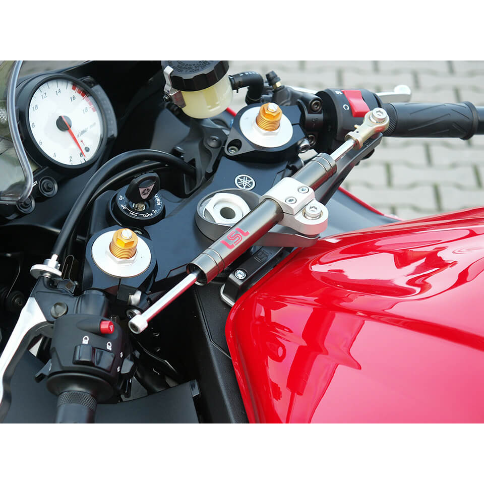 Kit de amortiguador de dirección LSL con certificado de piezas para YZF-R6, 2003-2005, titanio