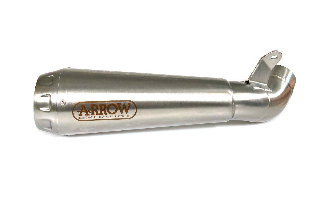 Silenciador final ARROW PRO-RACE de acero inoxidable para Ducati Scrambler Desert Sled a partir del año modelo 2017-