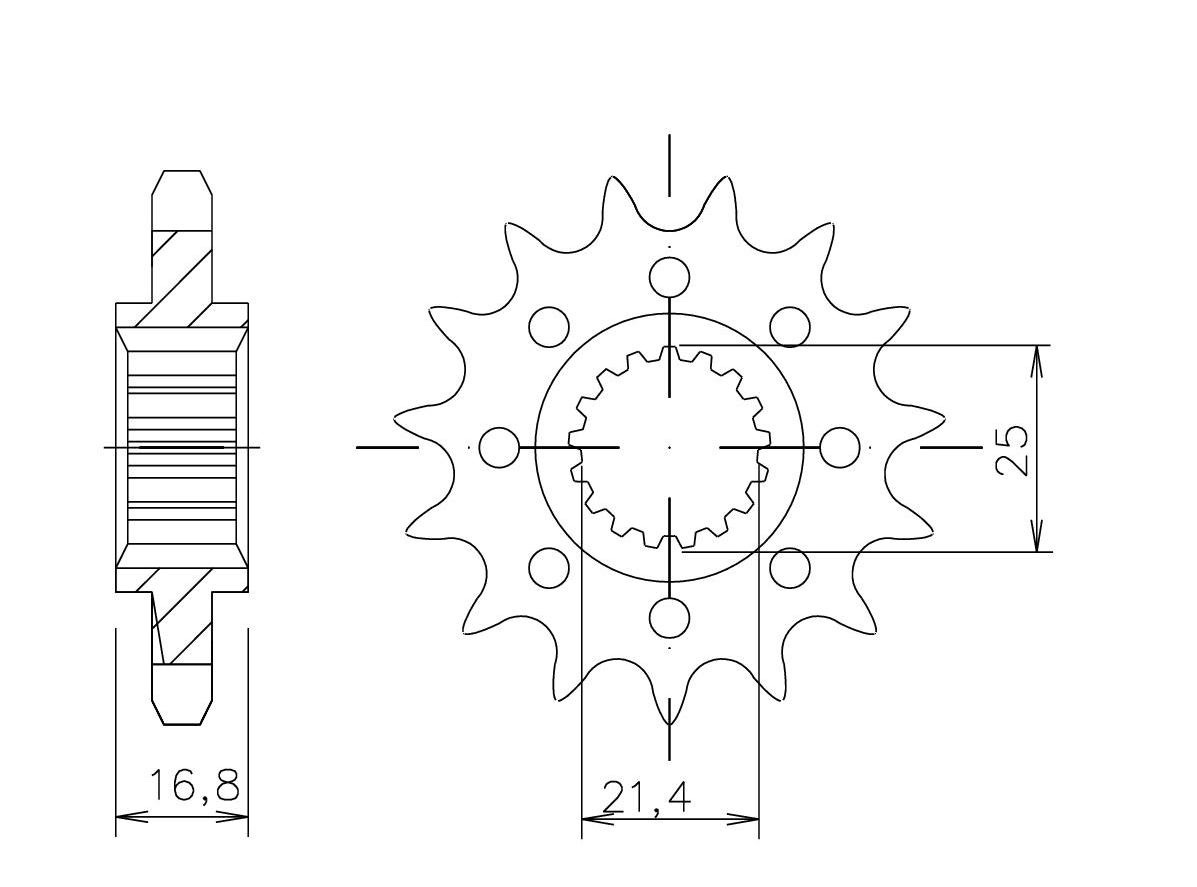 Kit de cadena EK cadenansatz 520 MVXZ-2 negro para Honda NC750 X DCT, Tipo RH09 a partir del año del modelo 2021-