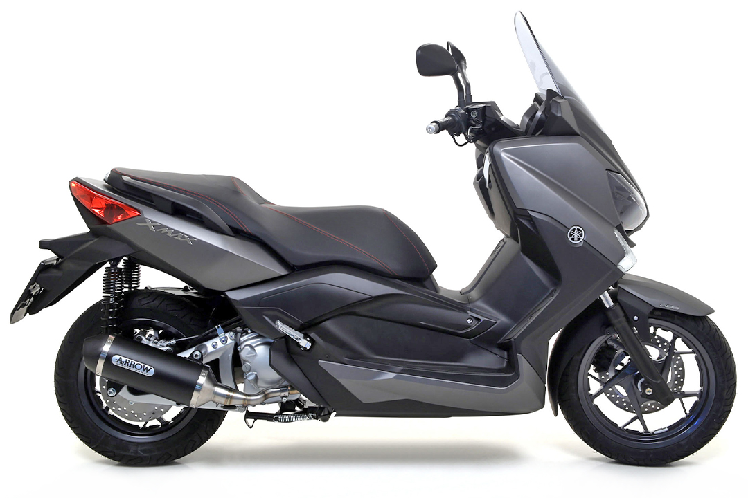 Escape ARROW DARK URBAN para Yamaha X-Max 250 2009-2016, Aluminio (Solo con tubo intermedio ARROW)