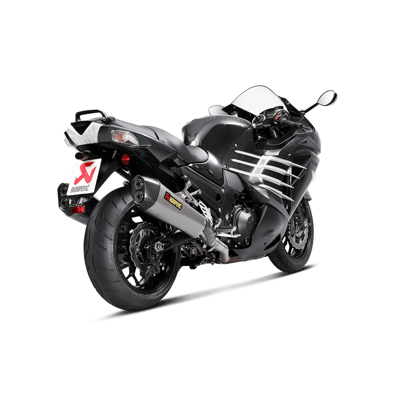 Línea Slip-On Akrapovic (Titanio) Escape para Kawasaki ZZR 1400, ZX14R 2012-2020