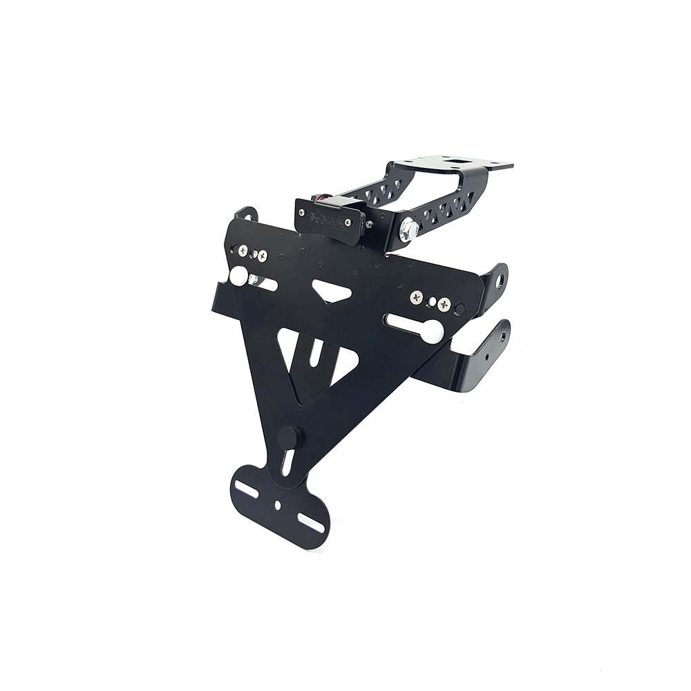Portamatrículas alpha Technik para Kawasaki ZX-6R; Tipo ZX636G; Año del modelo 2019-