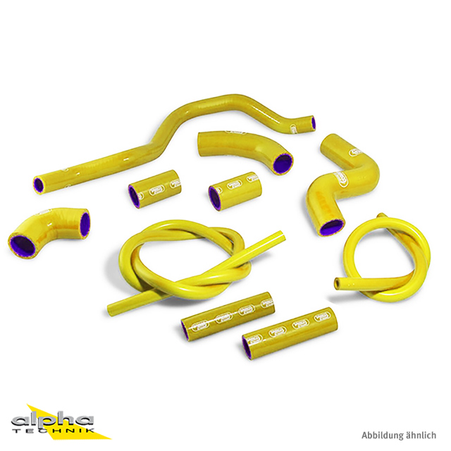 Kit de mangueras de silicona SAMCO SPORT amarillo para Aprilia RSV4 (R / RF / RR / Factory), 2009-2025