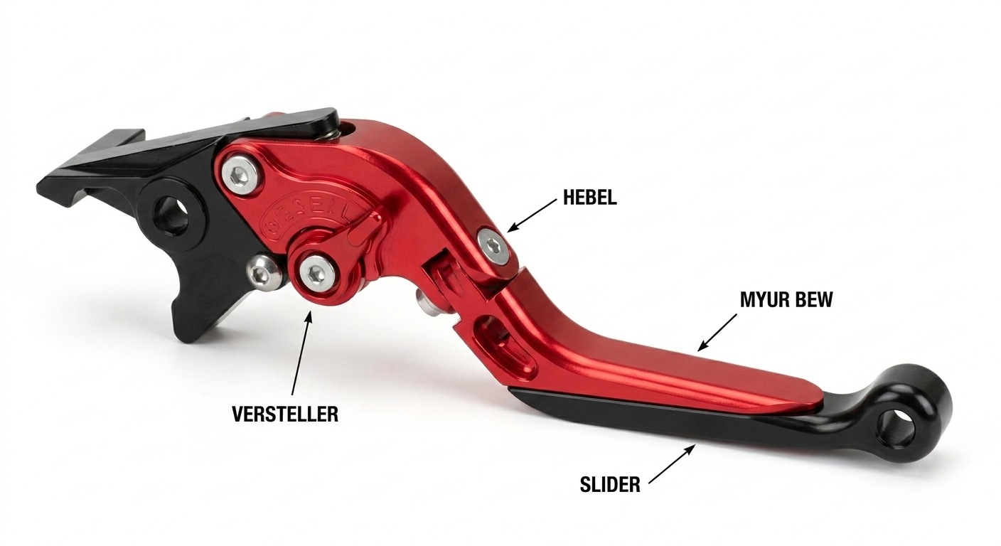 LSL ERGONIA Maneta de Freno R39R Rojo/Rojo/Negro