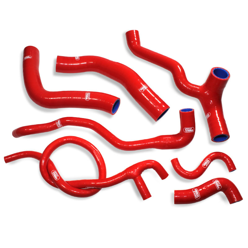 SAMCO SPORT Kit de mangueras de silicona rojo para Aprilia SL750 Shiver año de modelo 2007-2017