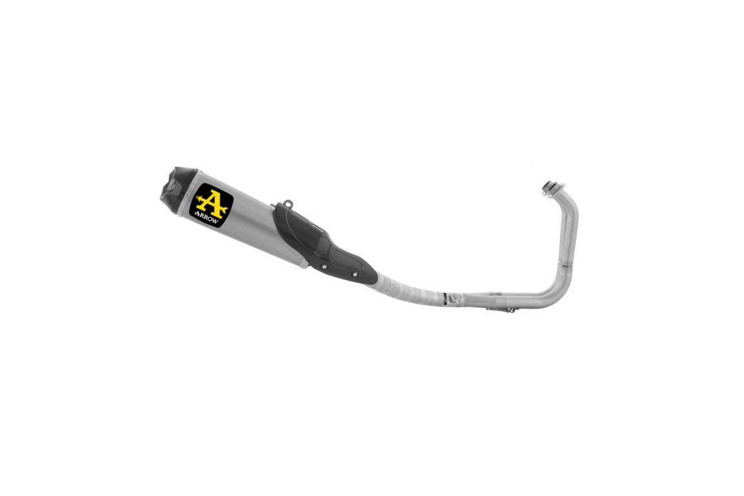 Sistema completo ARROW COMPETITION con silenciador WORKS para Kawasaki Ninja 400 / Z400, año de modelo 2023-