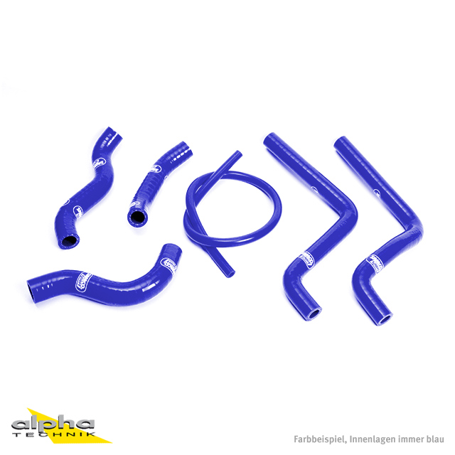 Kit de mangueras de silicona SAMCO SPORT azul para Honda CR125R año de modelo 2001-2002