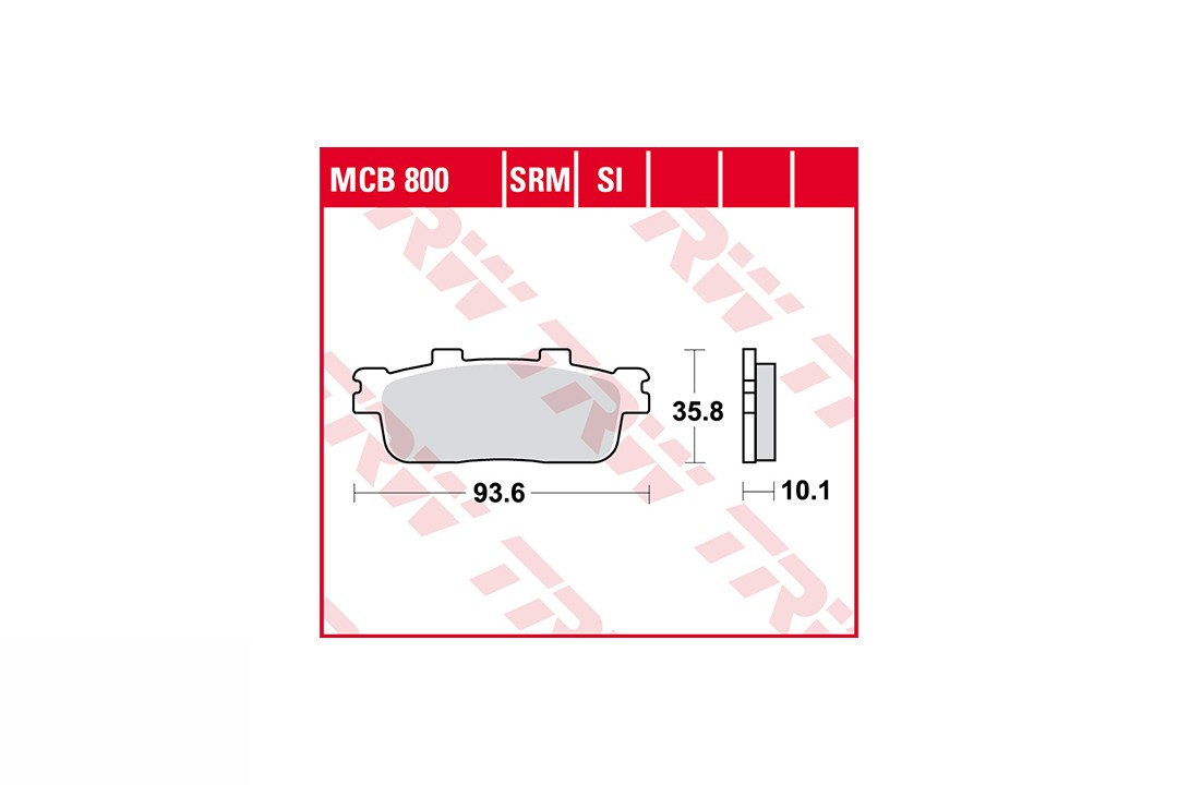 TRW Pastillas de Freno Sinter Offroad MCB800SI Trasero