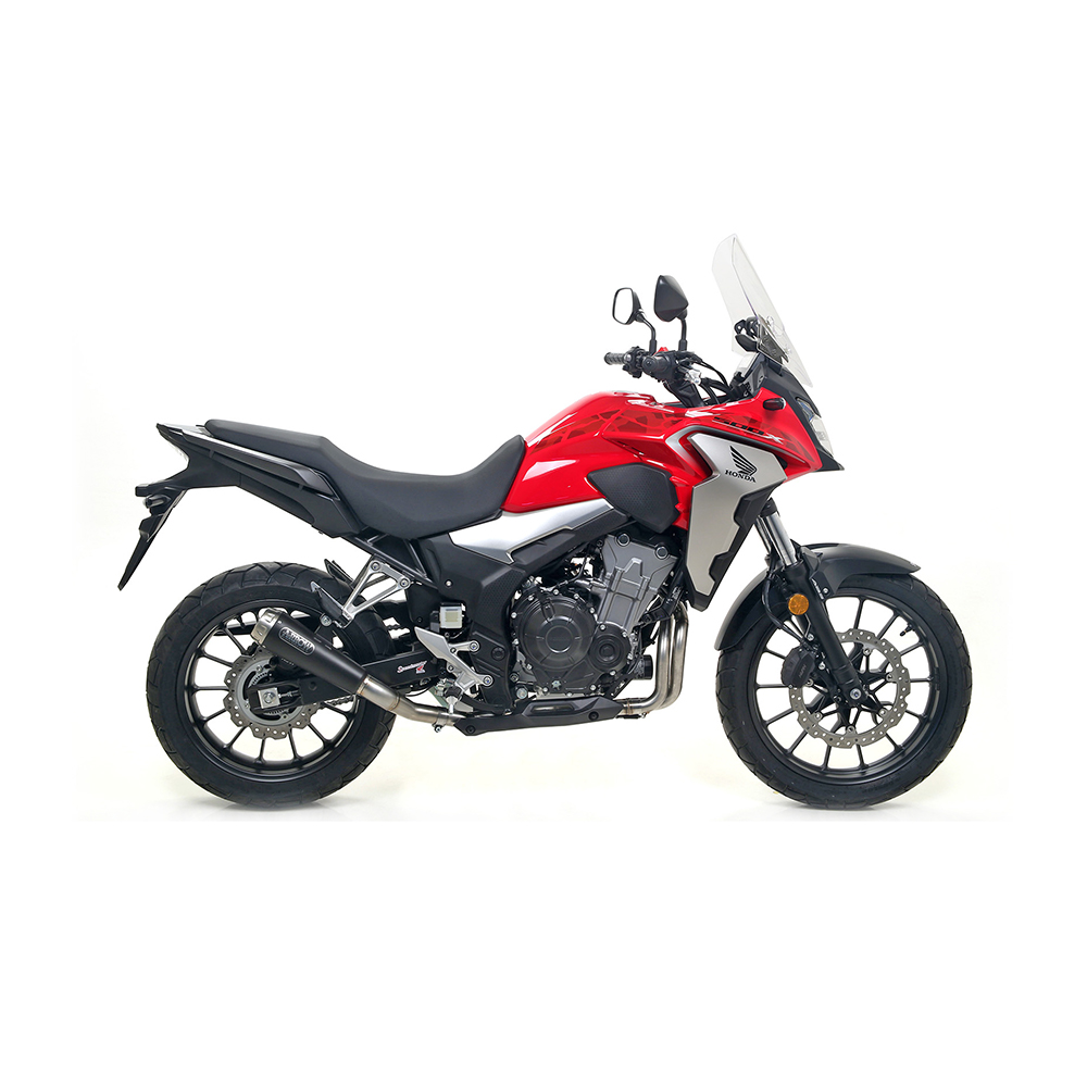 Escape ARROW DARK PRO-RACE para Honda CB500X 2019-. Acero inoxidable negro